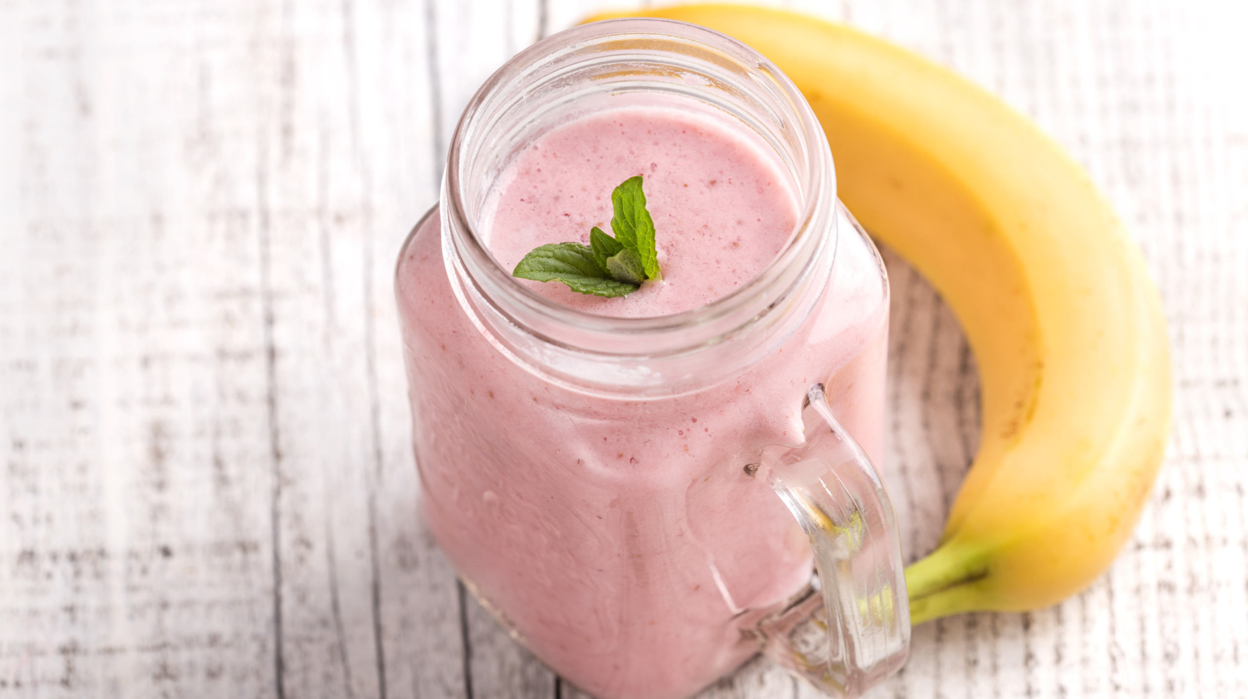 Fresh strawberry smoothie