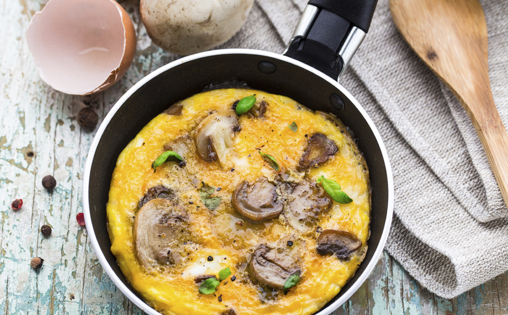 Omelette with mushrooms