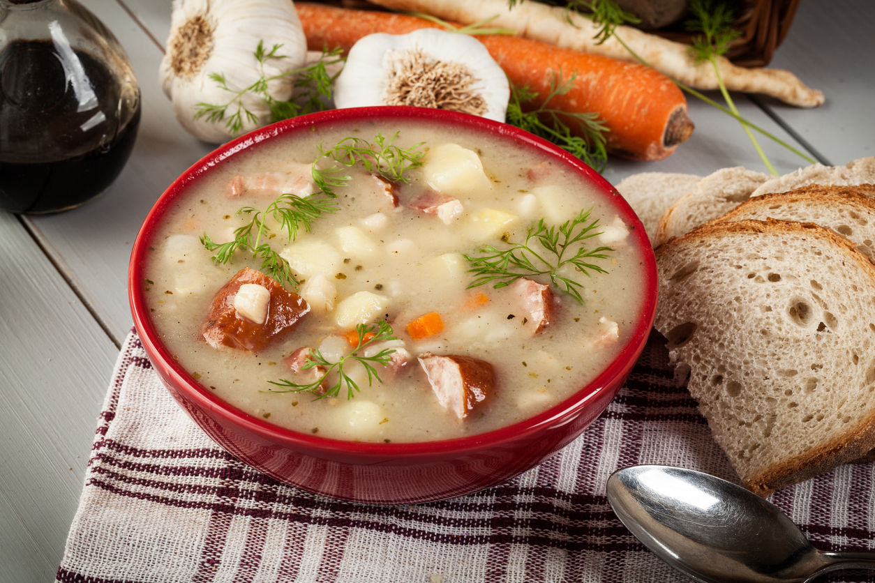 Sour soup made of rye flour