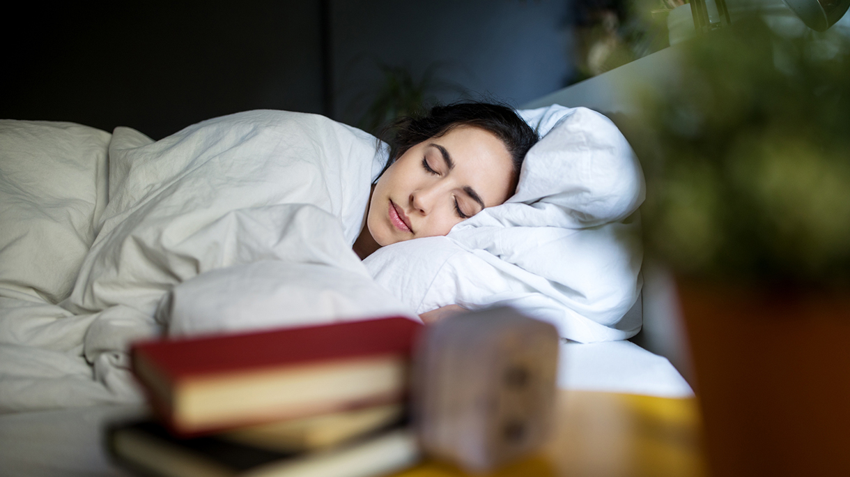 Young woman sleeping peacefully