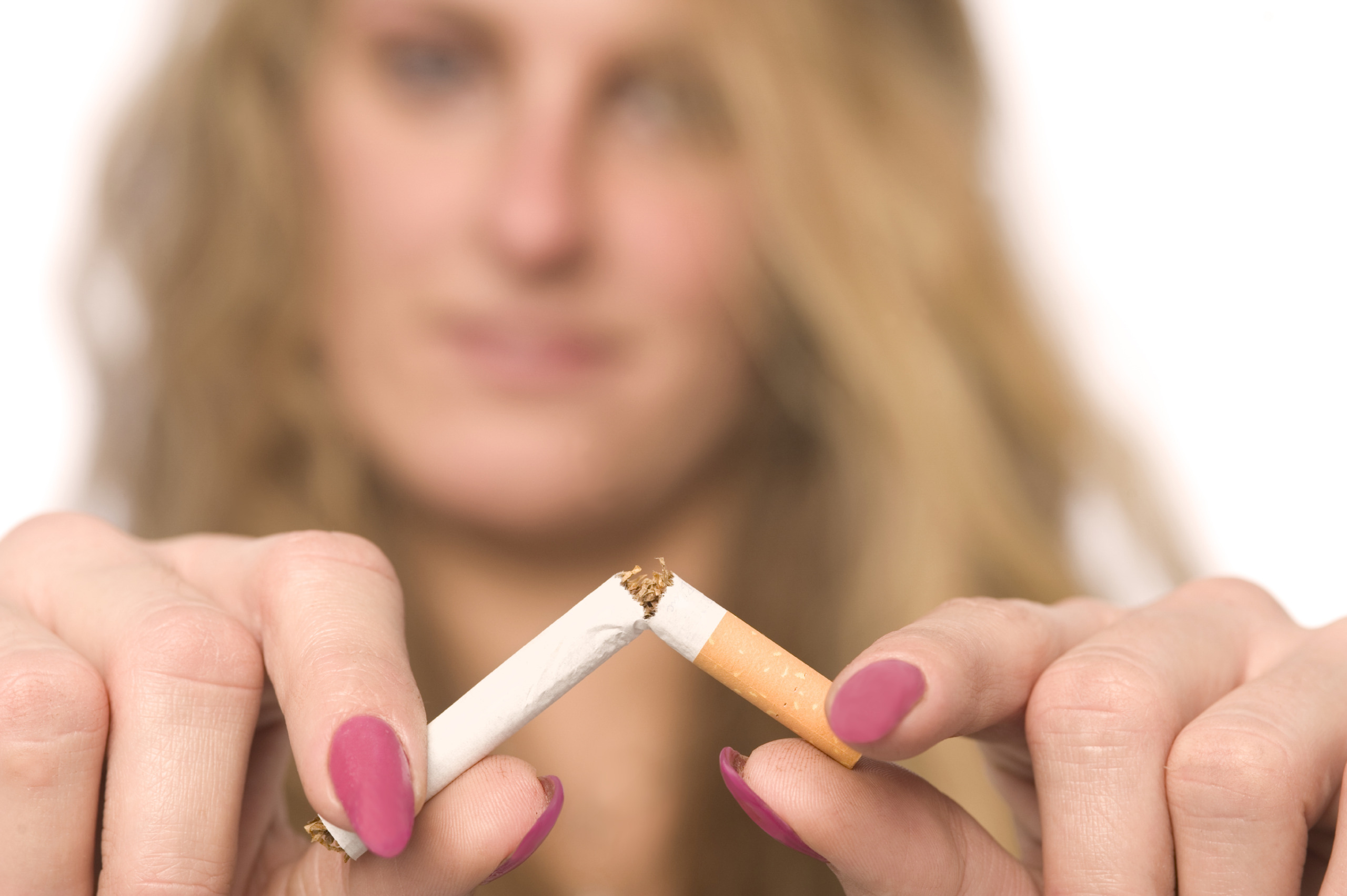 Woman Quitting Smoking