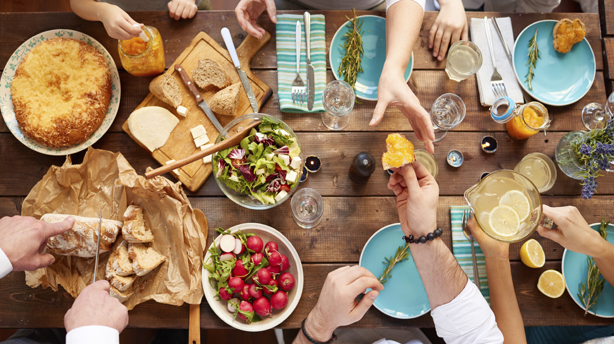Having meal together