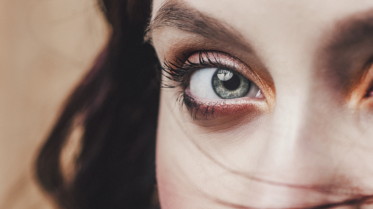 Beautiful face and eye close up