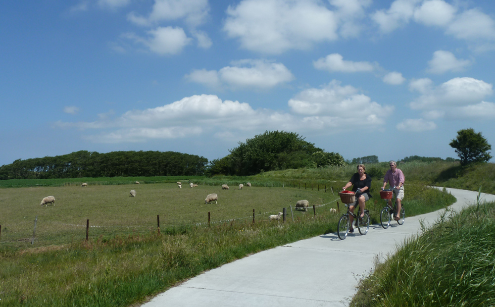 fietsen op Texel