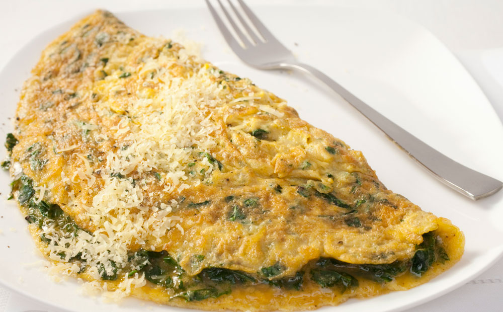 spinazie omelet