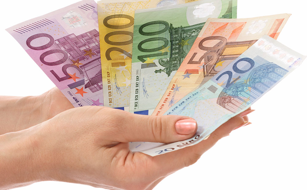 geld in hand