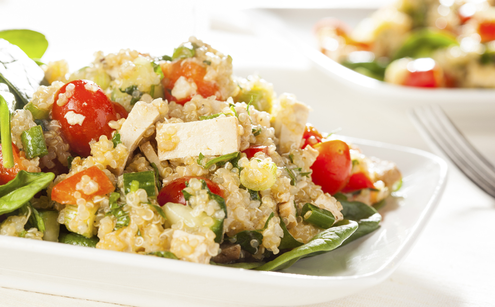 Organic Vegan Quinoa with vegetables
