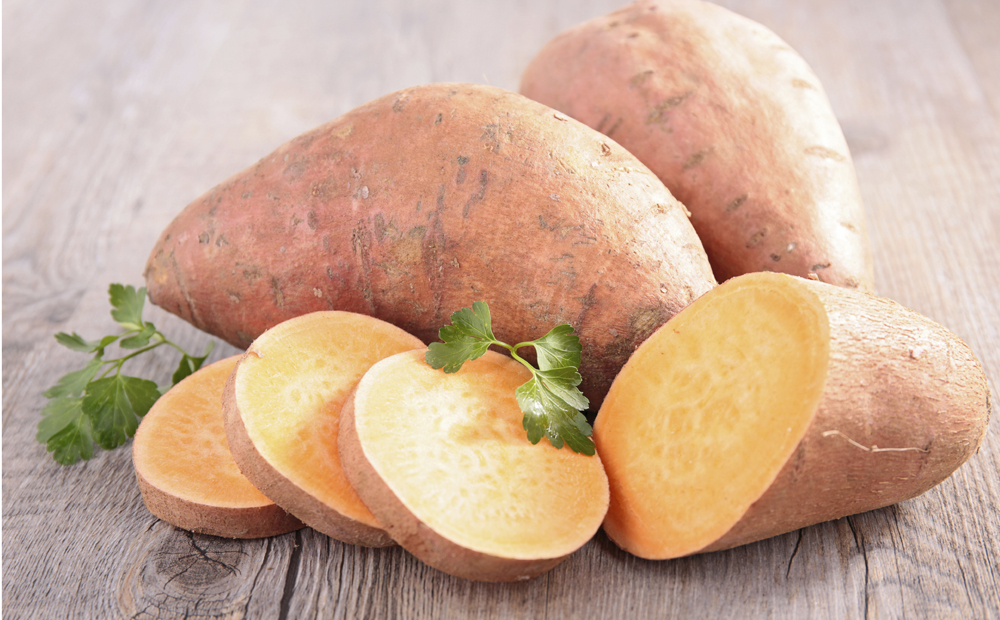 raw sweet potato