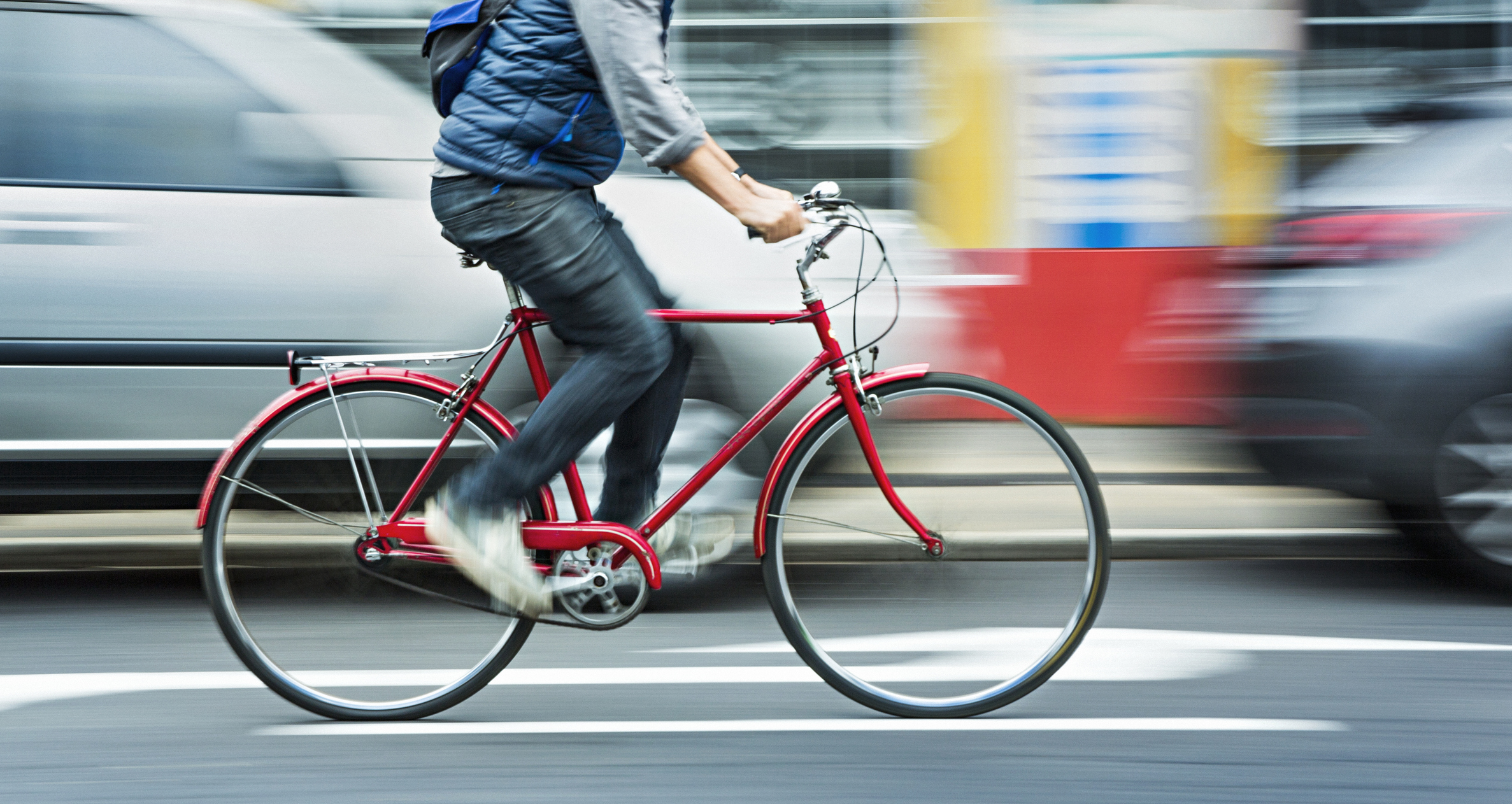 Fietser op snelheid
