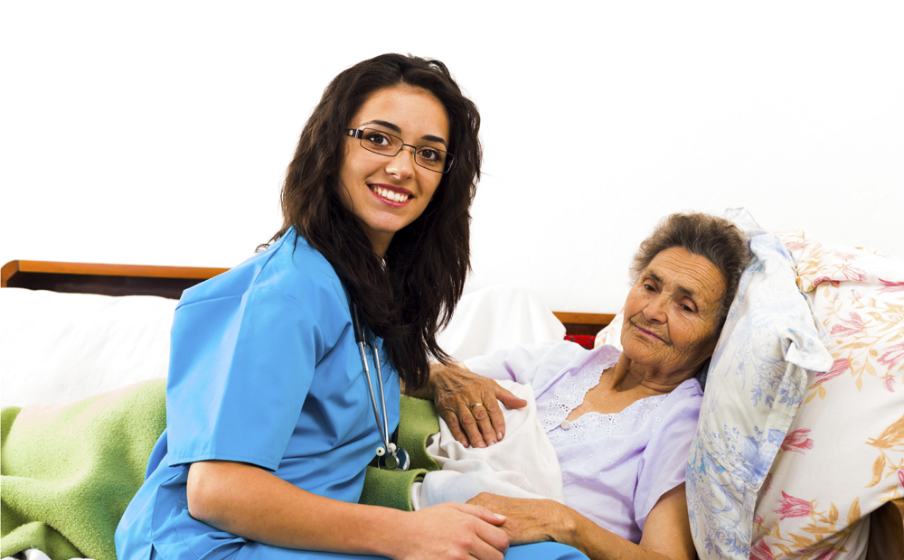 Caring Nurse Holding Hands
