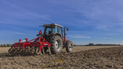 Tractor with Plough at Work