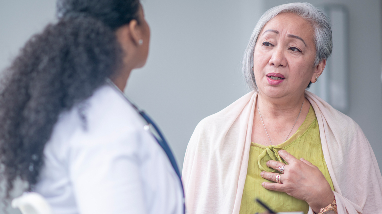 Vrouw bij de dokter