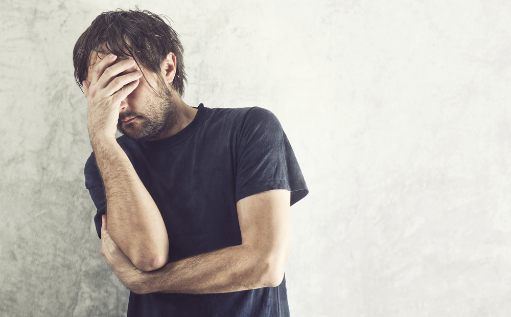 Depressed Man Portrait