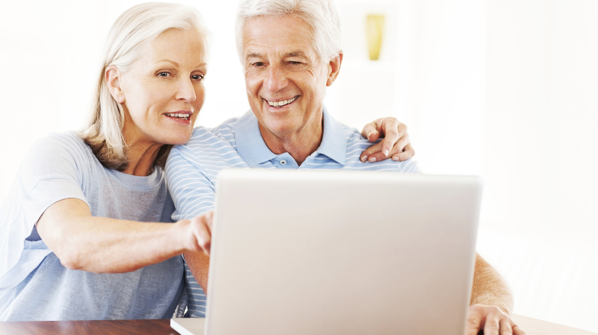 Senior Couple With Laptop