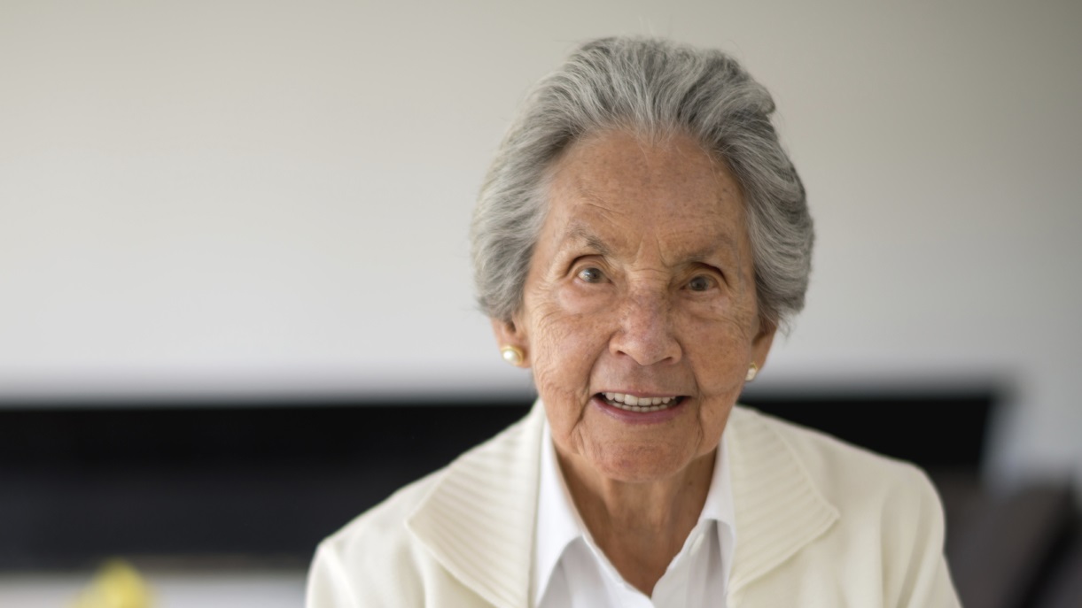 Senior woman at home