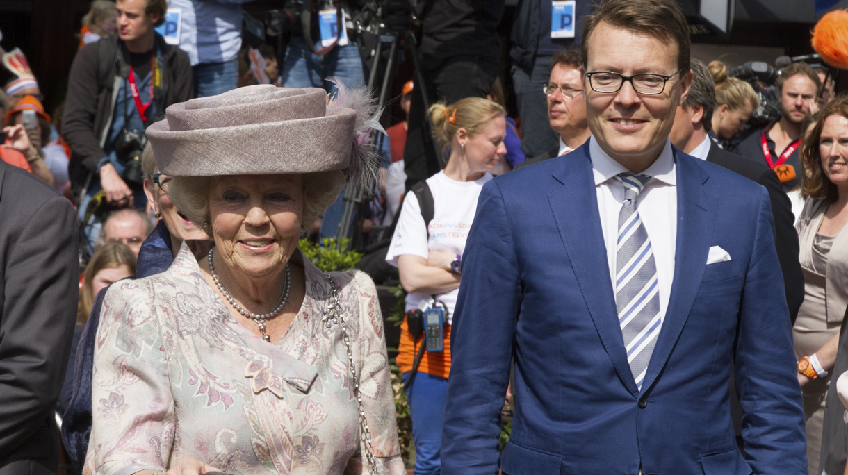 Former Queen Beatrix and Prince Constantijn on King’s Day visit to Amstelveen, the Netherlands