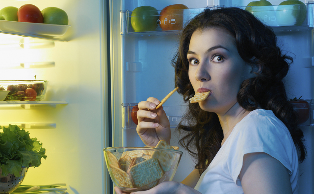 fridge with food