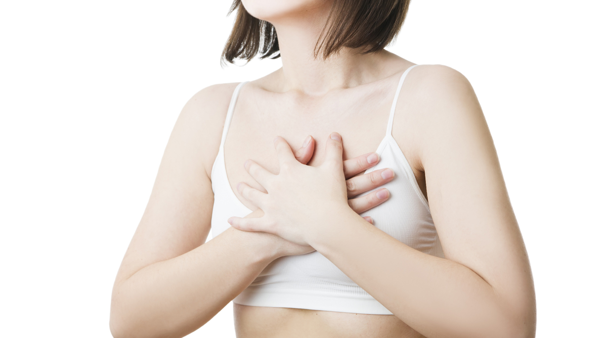 Pain in the heart of a woman