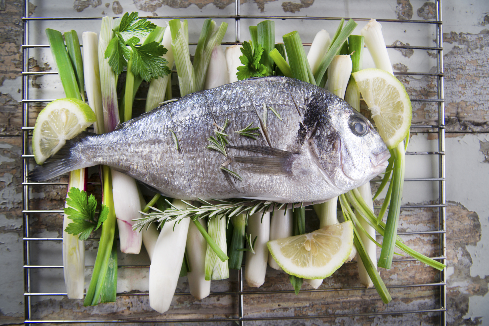 Raw sea bream