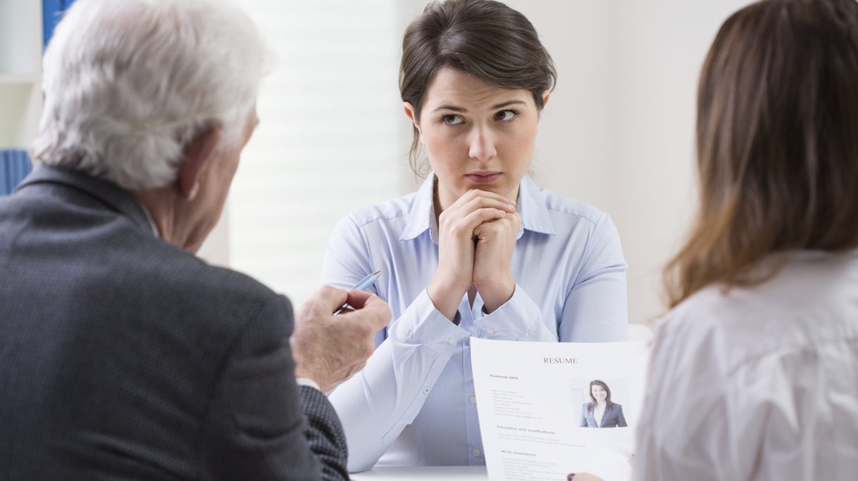 Difficult job interview