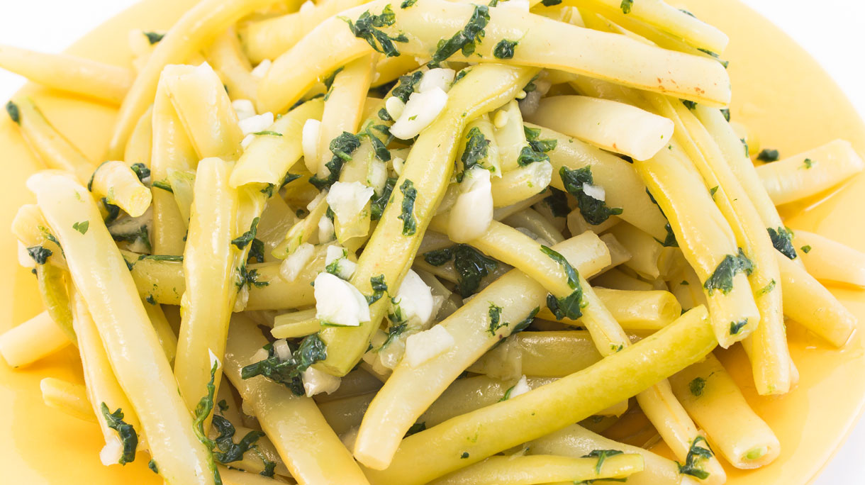 snijbonensalade