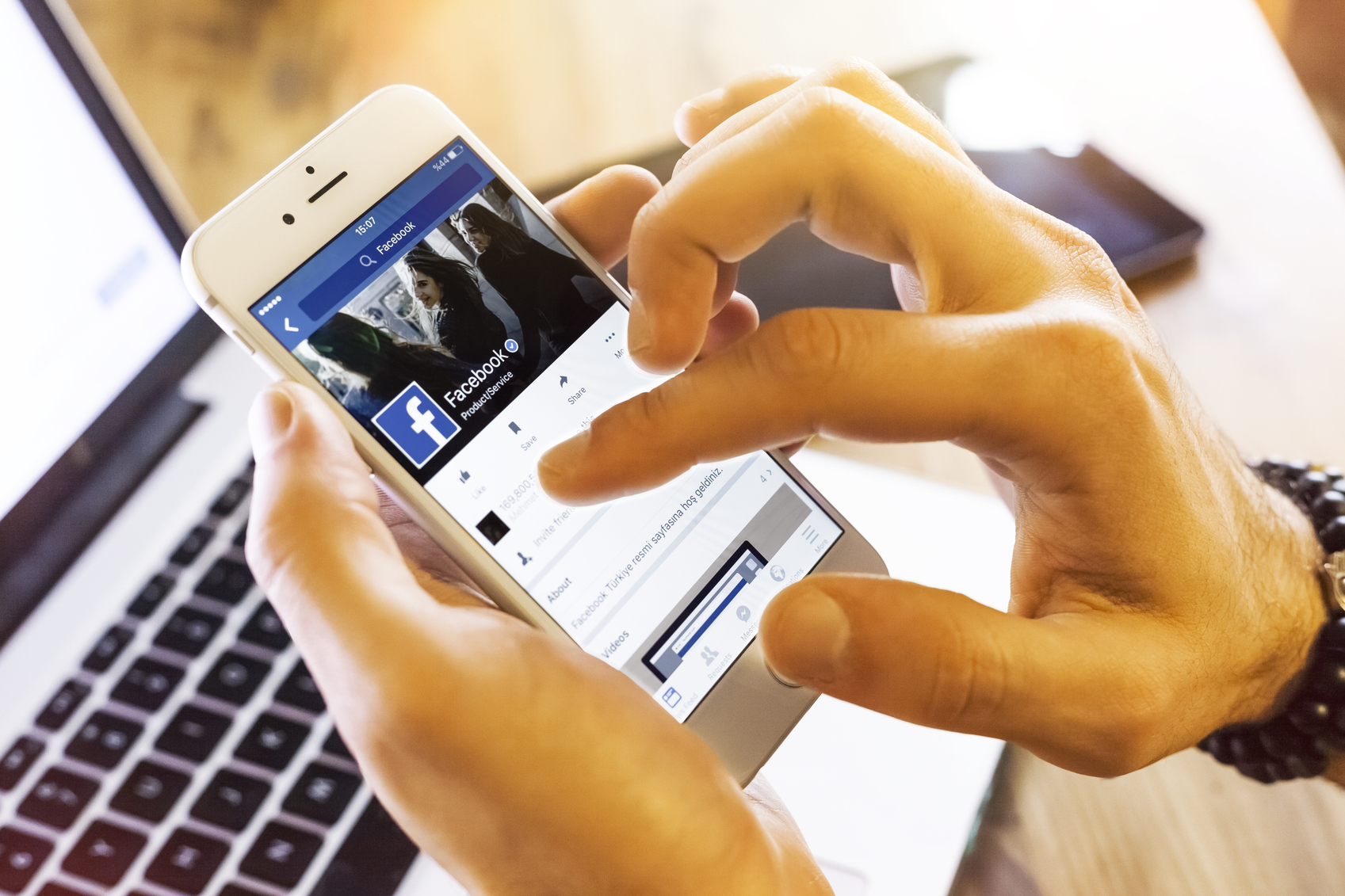 Facebook profile on Apple iPhone 6s