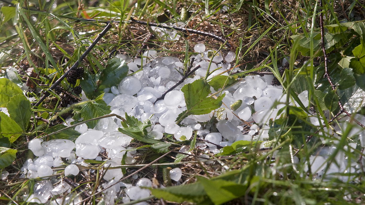 Big ice balls hail