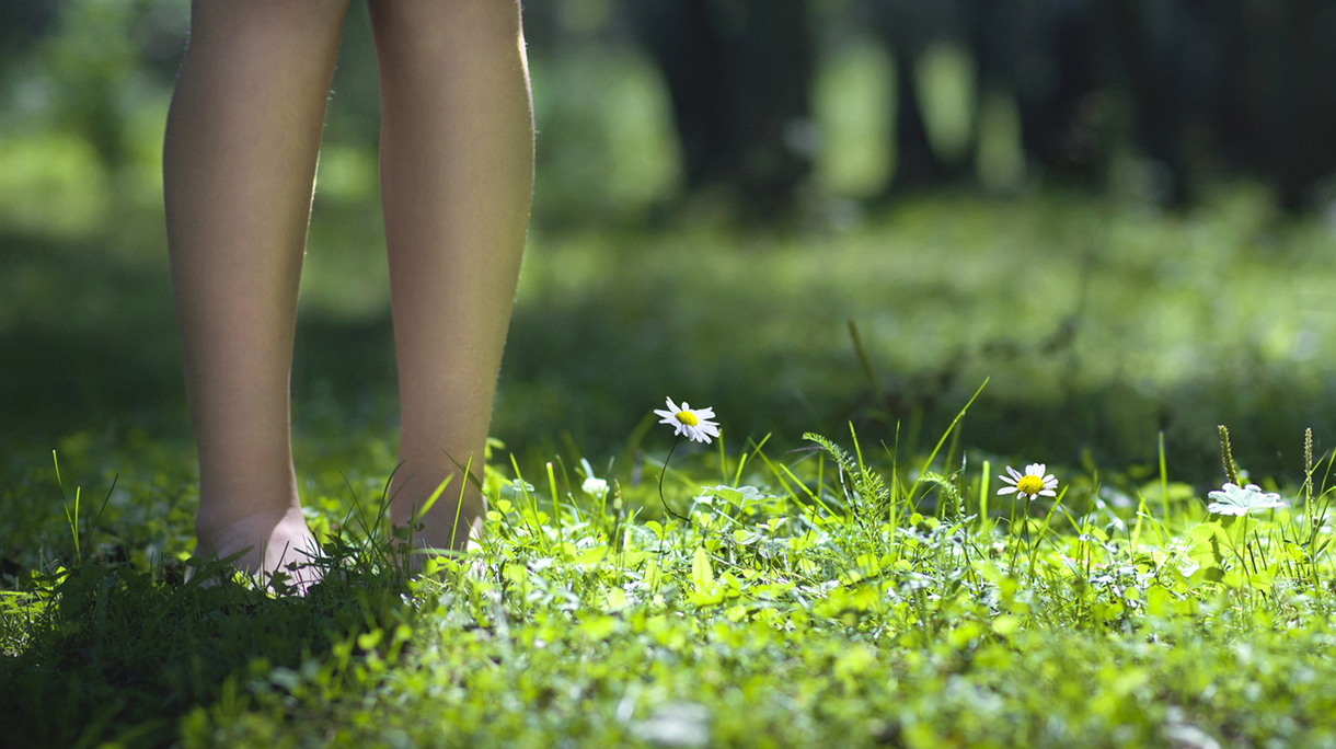 Feet in the grass