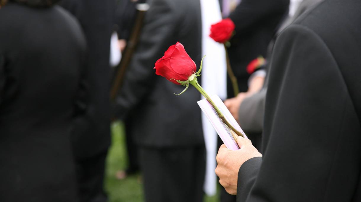 At the Funeral (burial)