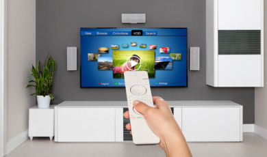Video on demand VOD service on TV.