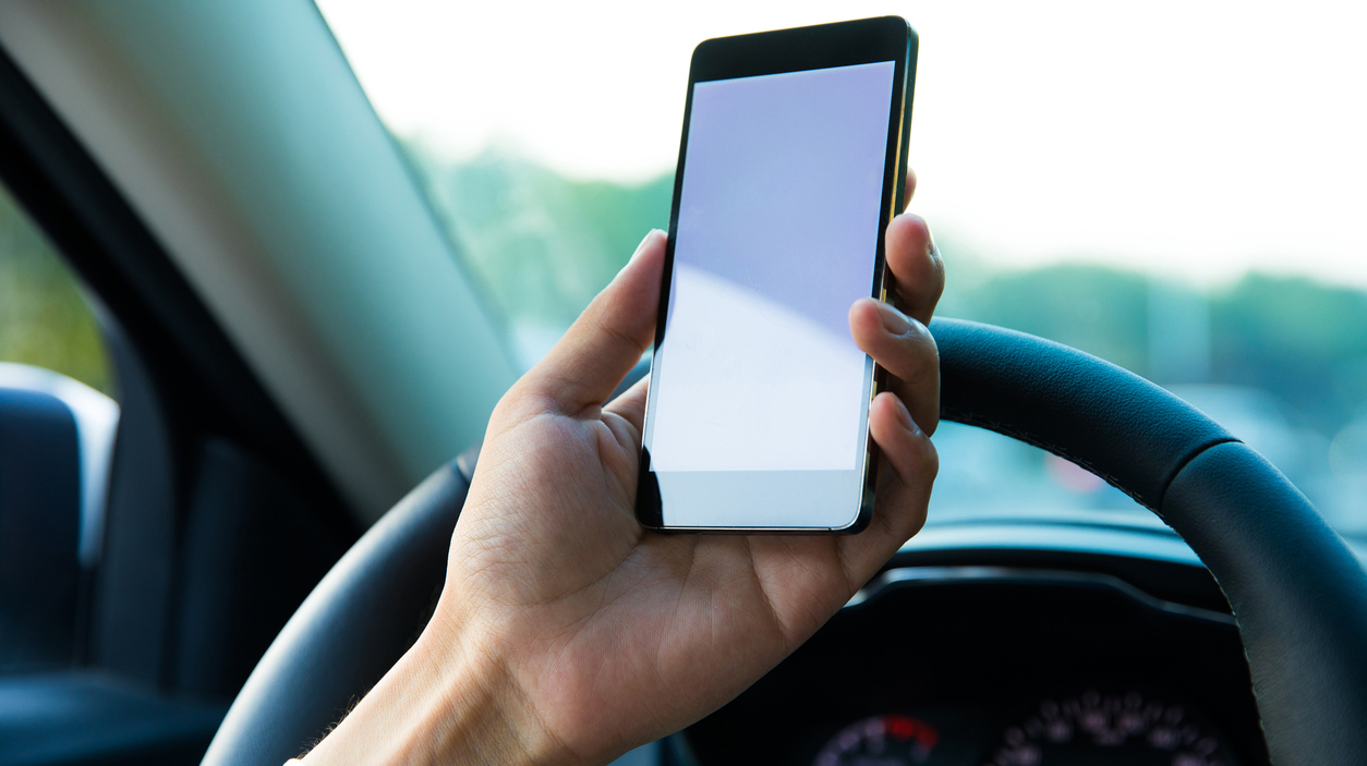 Using mobile phone in car