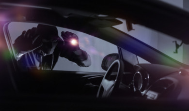 Car Robber with Flashlight