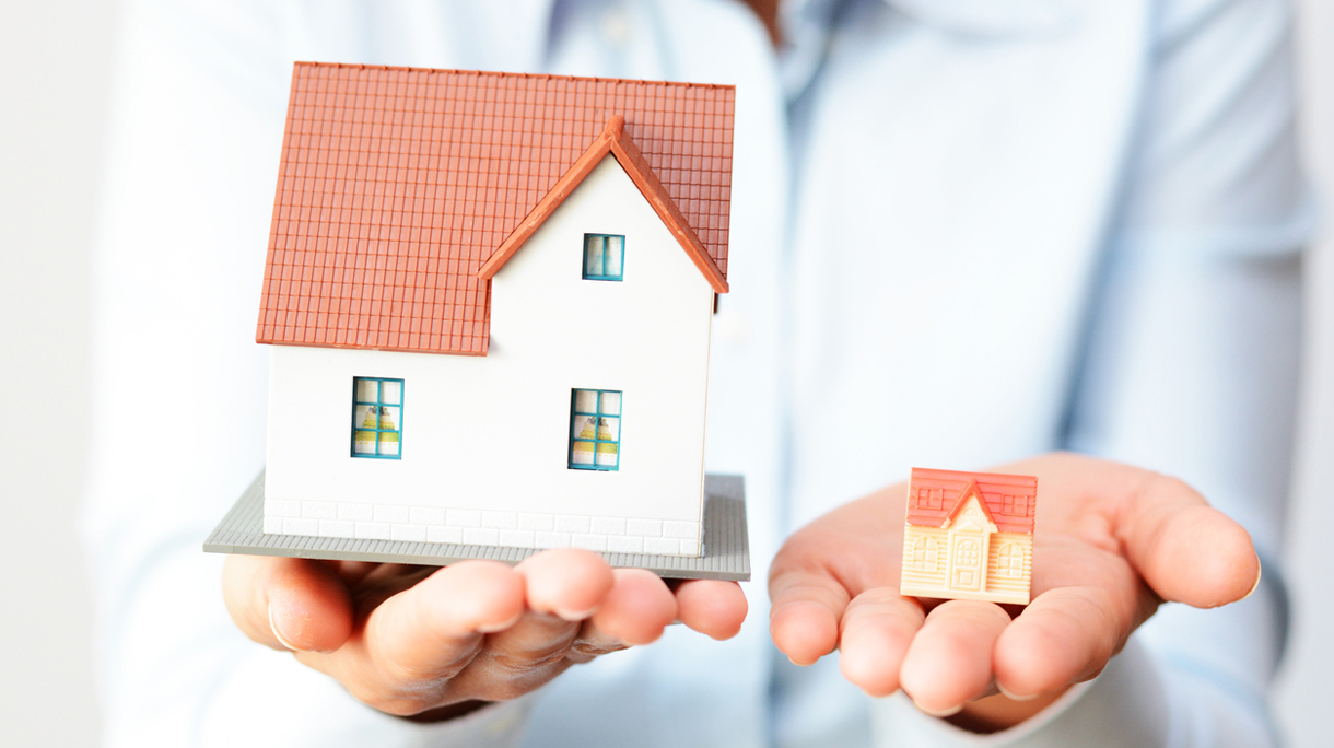 Buying a small or a big house considering prices  difference