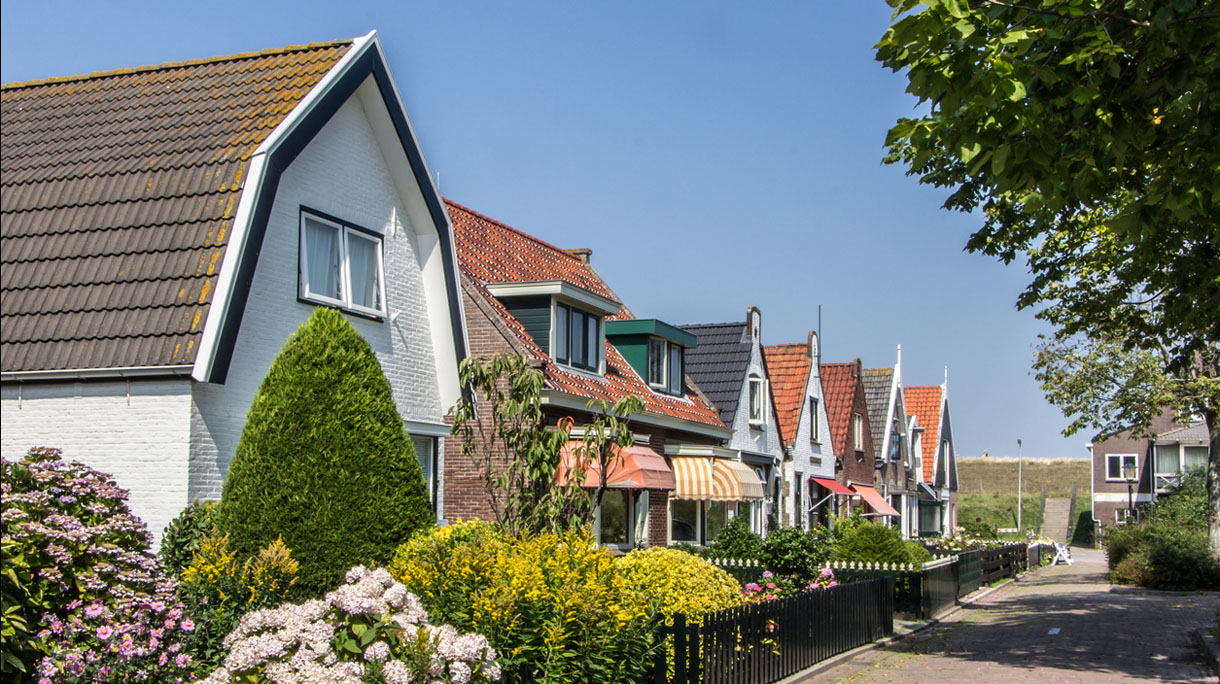 Old houses in Cocksdrop Netherlands