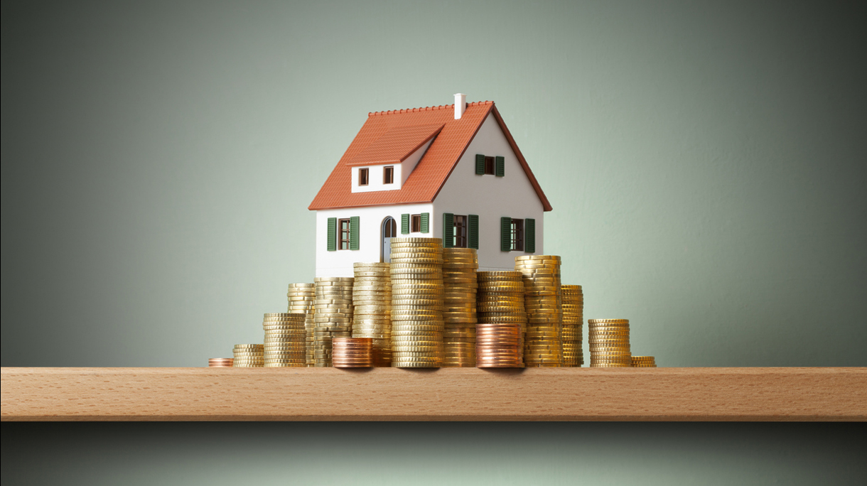 House on money stack