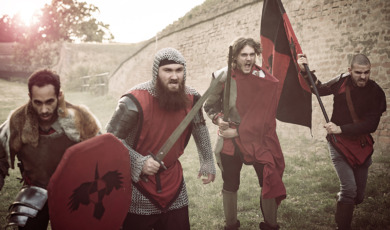 Medieval battle in Northern Europe