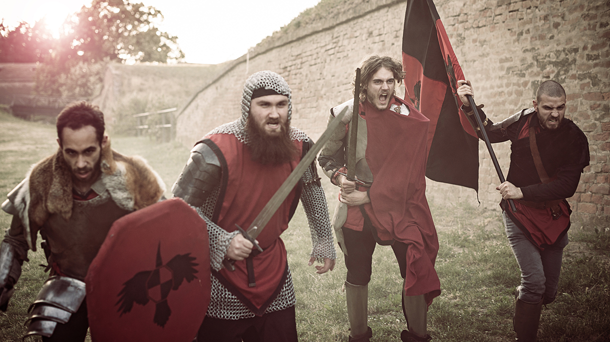 Medieval battle in Northern Europe