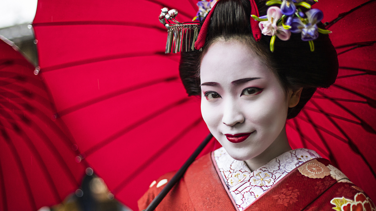 Portrait of a beautiful Maiko