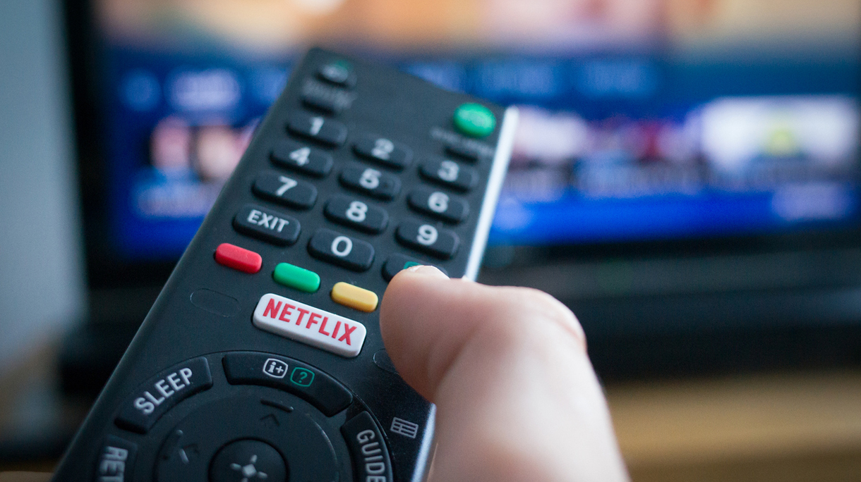 TV Remote Control with Netflix Button