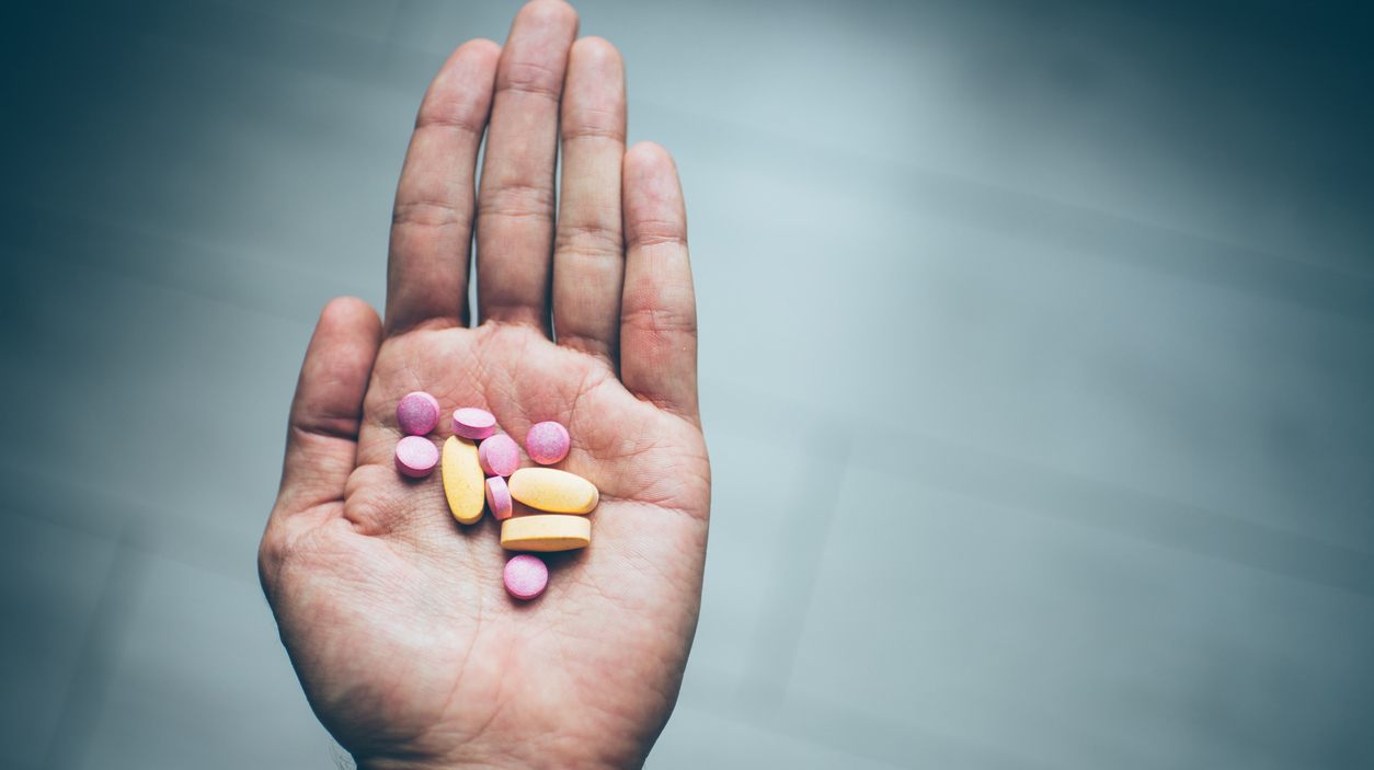 vitamins in my hand