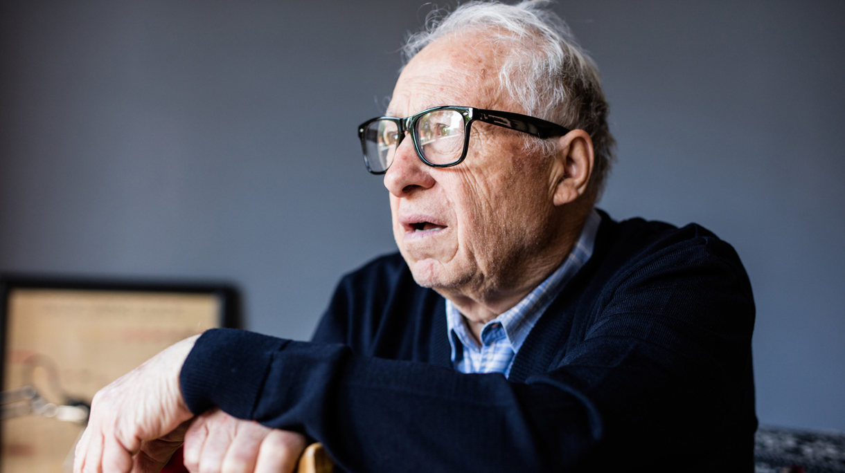 Seniors portrait of contemplative old man