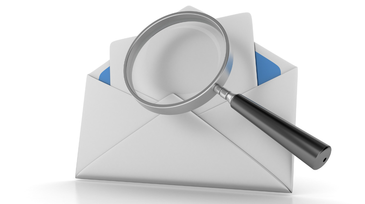 envelope-with-magnifying-glass-3d-rendering-picture-id915243940