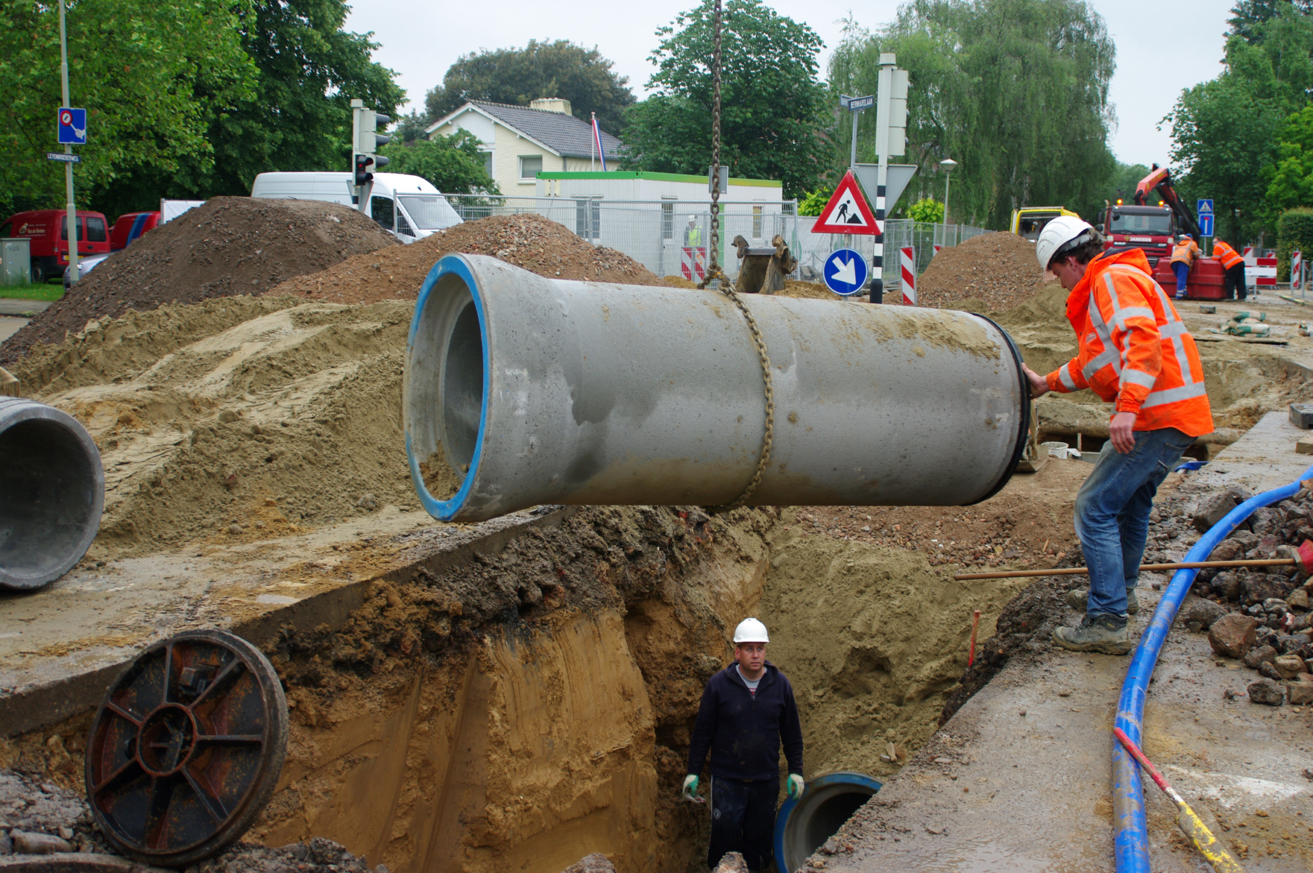 Recontruction of the sewage system