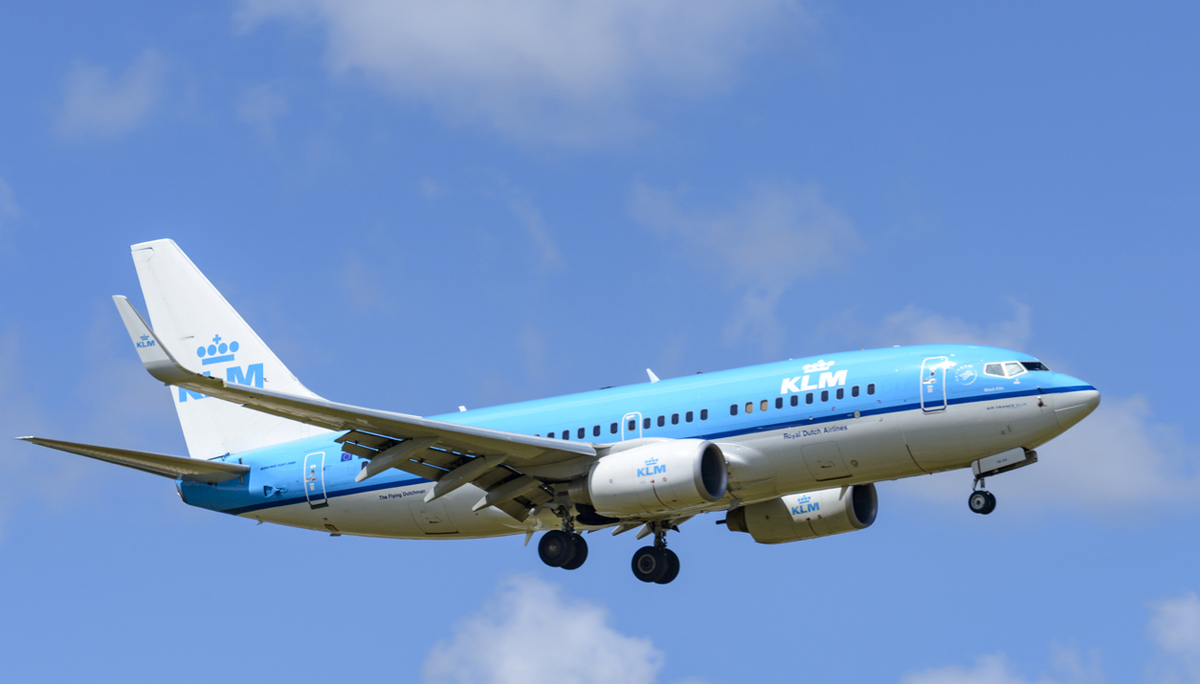 KLM Airlines Boeing 737 airplane