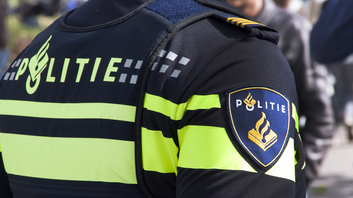 Dutch police officer in the steets of the hague