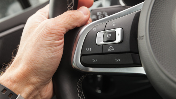 Adaptive cruise control panel buttons