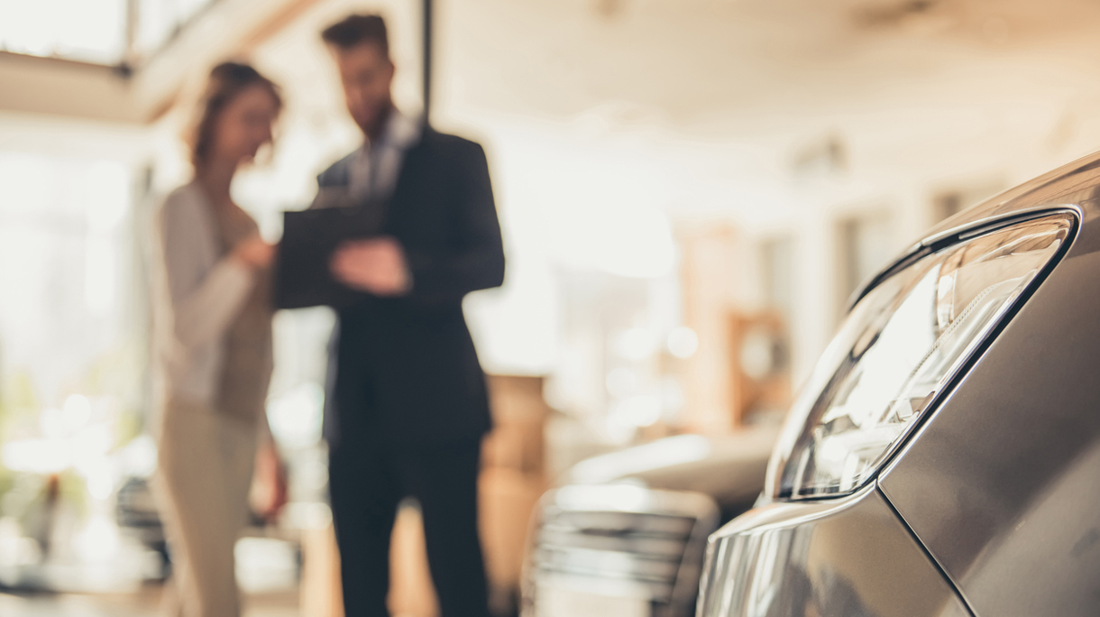 Visiting car dealership