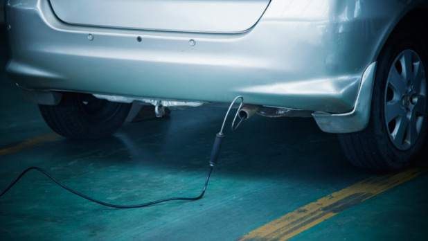 Automobile exhaust emission test