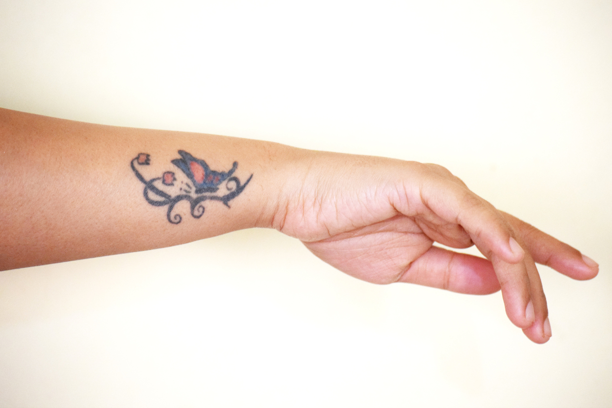 Butterfly Tattoo On Wrist