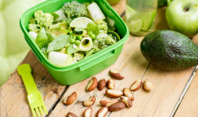 Healthy salad on the table